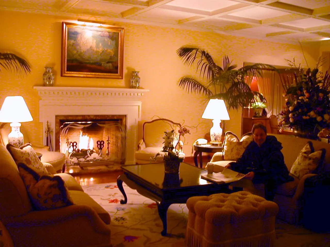 The lobby at Hotel Bel-Air