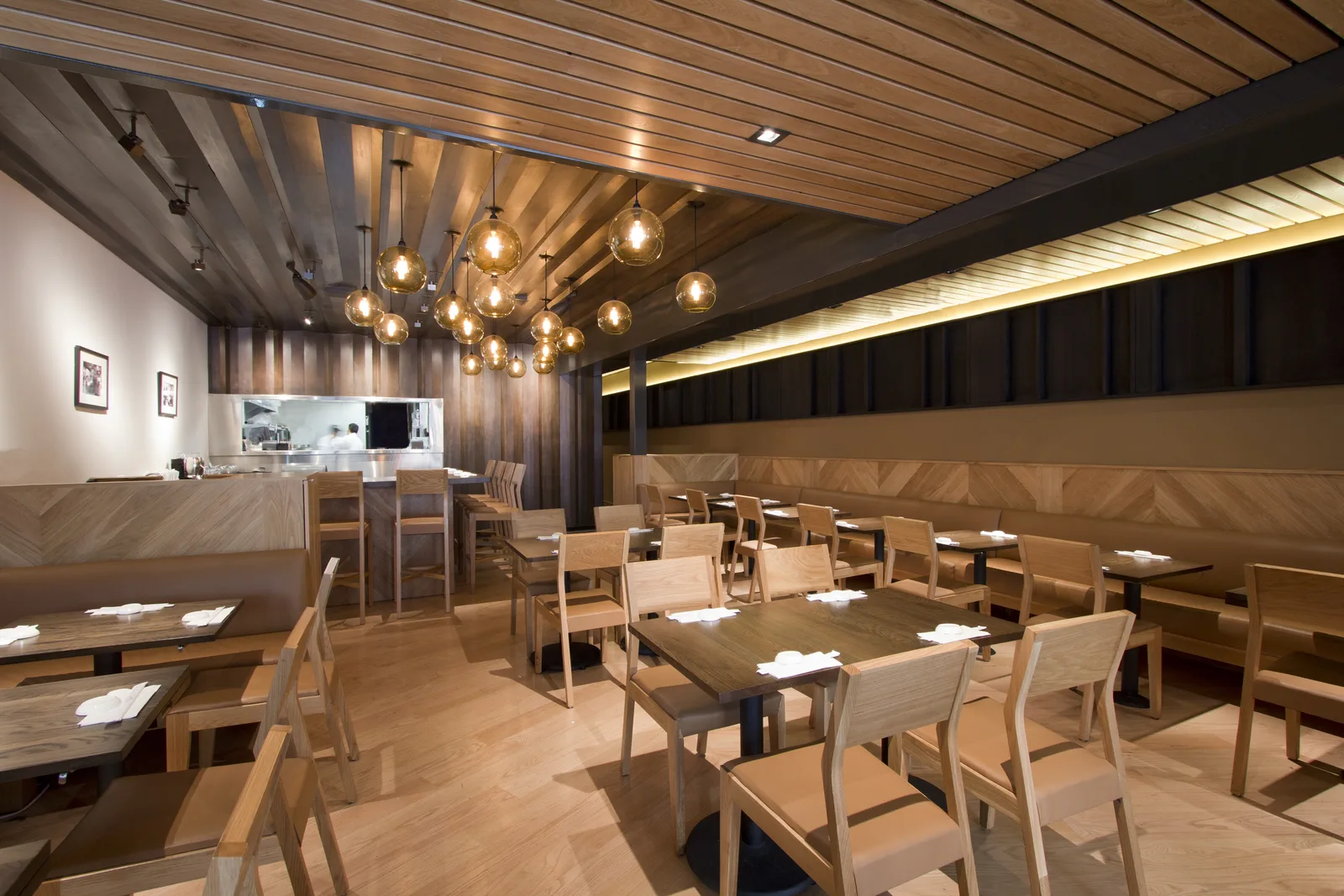 The dining room at Sugarfish Beverly Hills